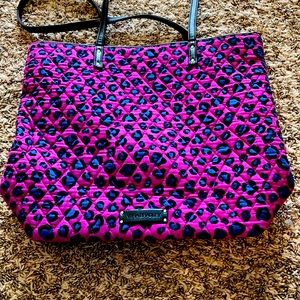 COPY - Vera Bradley Leopard Print Tote Bag Fuchsia Black